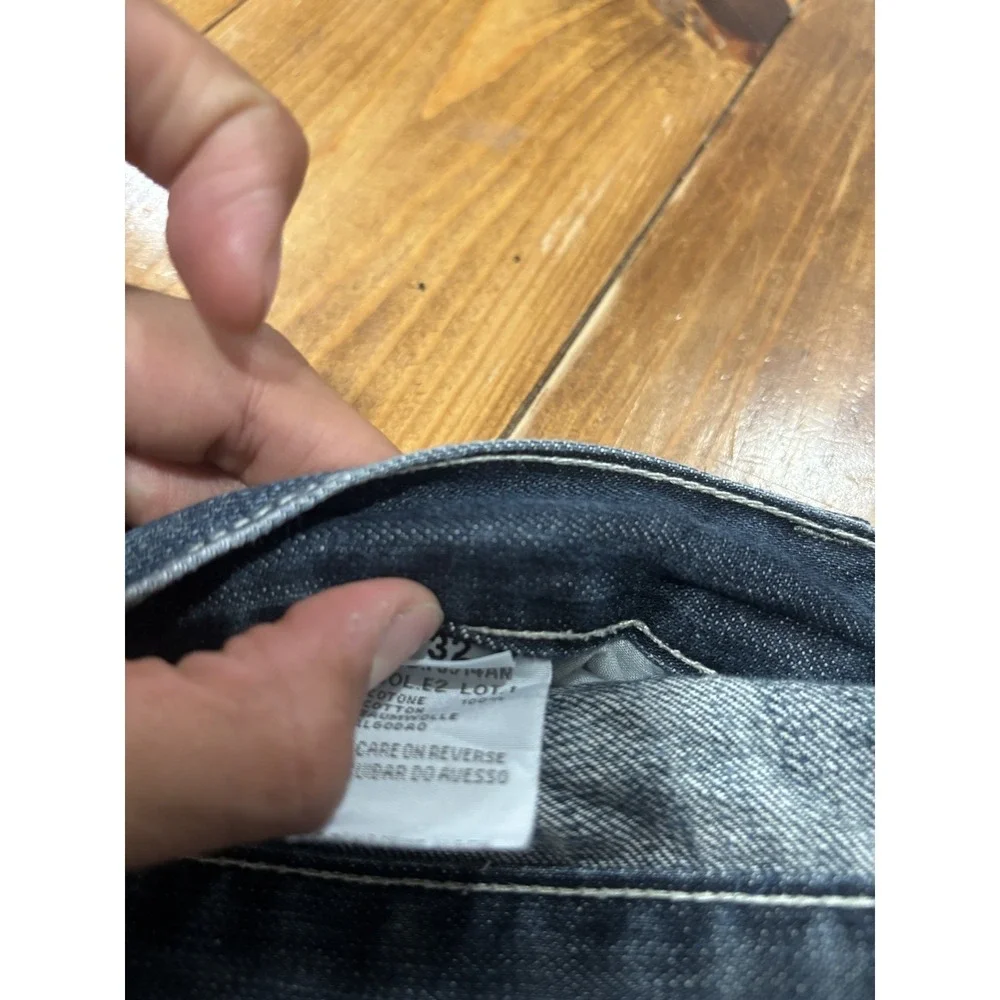 Armani Jeans Men's Size 32 Dark Wash Straight Leg Denim Blue Jeans